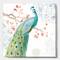 Designart - peacocks Watercolor I - Traditional Canvas Artwork